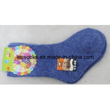 Einfarbige Baby-Socken aus Merinowolle